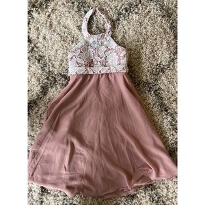Jr. Bridesmaid halter dress